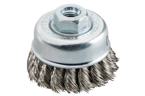 Cup brush 65x0.35 mm/M 14, stainless steel wire, twisted (623801000)