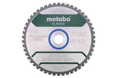 Saw blade "steel cut/sandwich panel - classic", 235x30 Z50 FZ/FA 4° (628681000) 